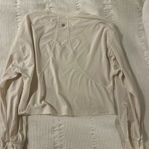 lululemon athletica Long Sleeve Lightweight Top in Ivory